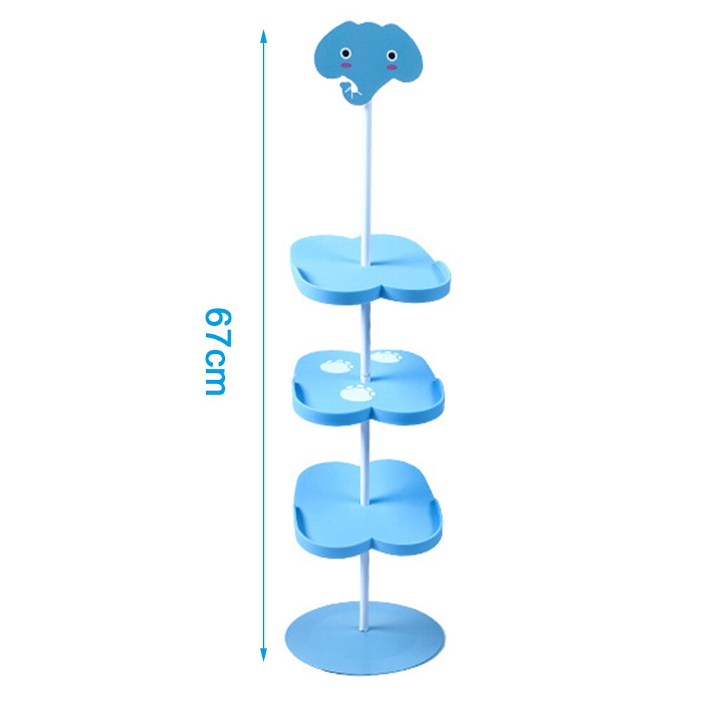 Floor-standing Shoe Rack Kid Children Cartoon Animal Pattern Shoes Organizer Holder Stand Storage Capacity Home Furniture: A1