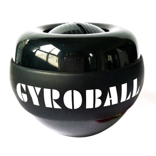 LED Wrist Ball Trainer Gyroscope Strengthener Gyro Power Ball Arm Exerciser Power ball Exercise Machine Gym Fitness Equipment: Black