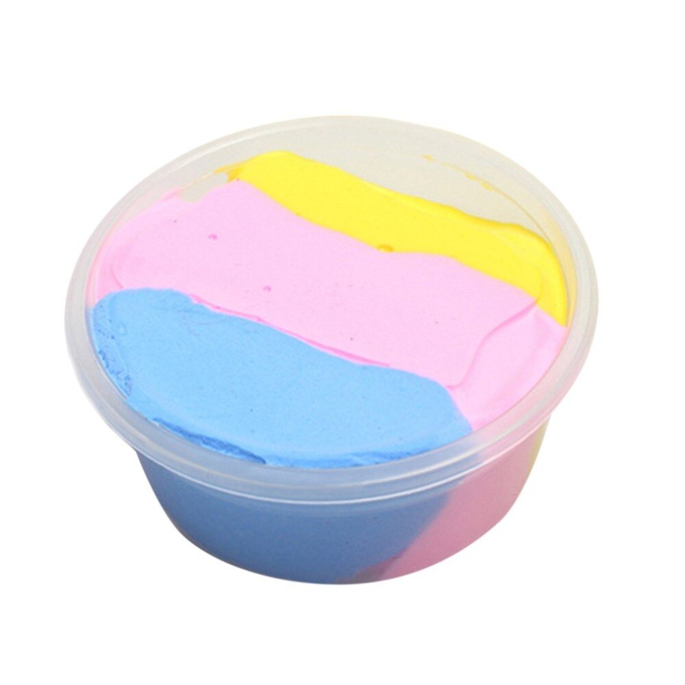 60ml DIY Fluffy Floam Slime Scented No Borax Decompression Kids Toy Stress Relief Sludge Toy Non Toxic Slime for Kids Adults