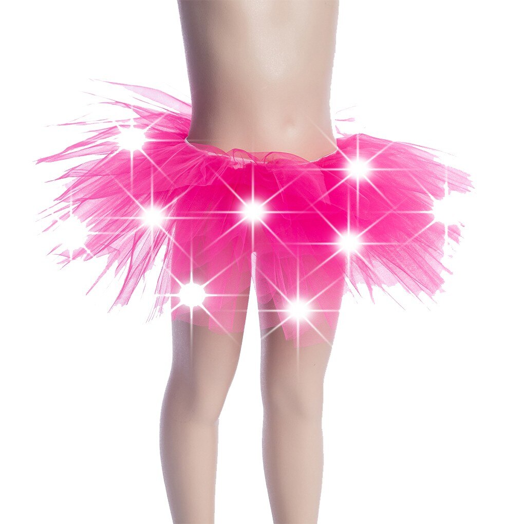 1PC Cartoon Leuke LED Licht Meisje Kids Kleding Ster Tutu Rok Prinses Christmas Party Tutu Tulle Stage Dance rok: 08