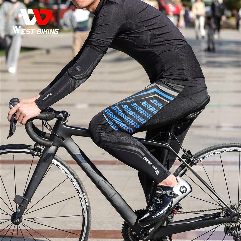 ovest bicicletta scaldamuscoli da ciclismo estivi viaggi escursionismo arrampicata jogging sport ghette traspirante morbido ghiaccio seta anti-UV copertura gambe