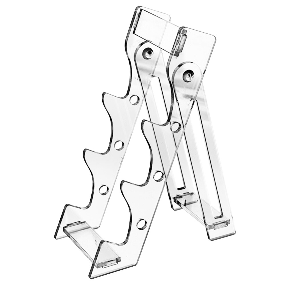 Home Office 3 Slot Acrylic Holder For Pen Transparent Multifunctional Horizontal Anti Slip Store Display Stand Kitchen