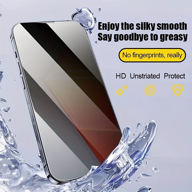 5pcs Full Cover Privacy Screen Protector For iPhone 16 Pro Max 16e 15 14 Plus 13 Pro Max 12 11 X XR XS Max Mini Anti-spy Glass