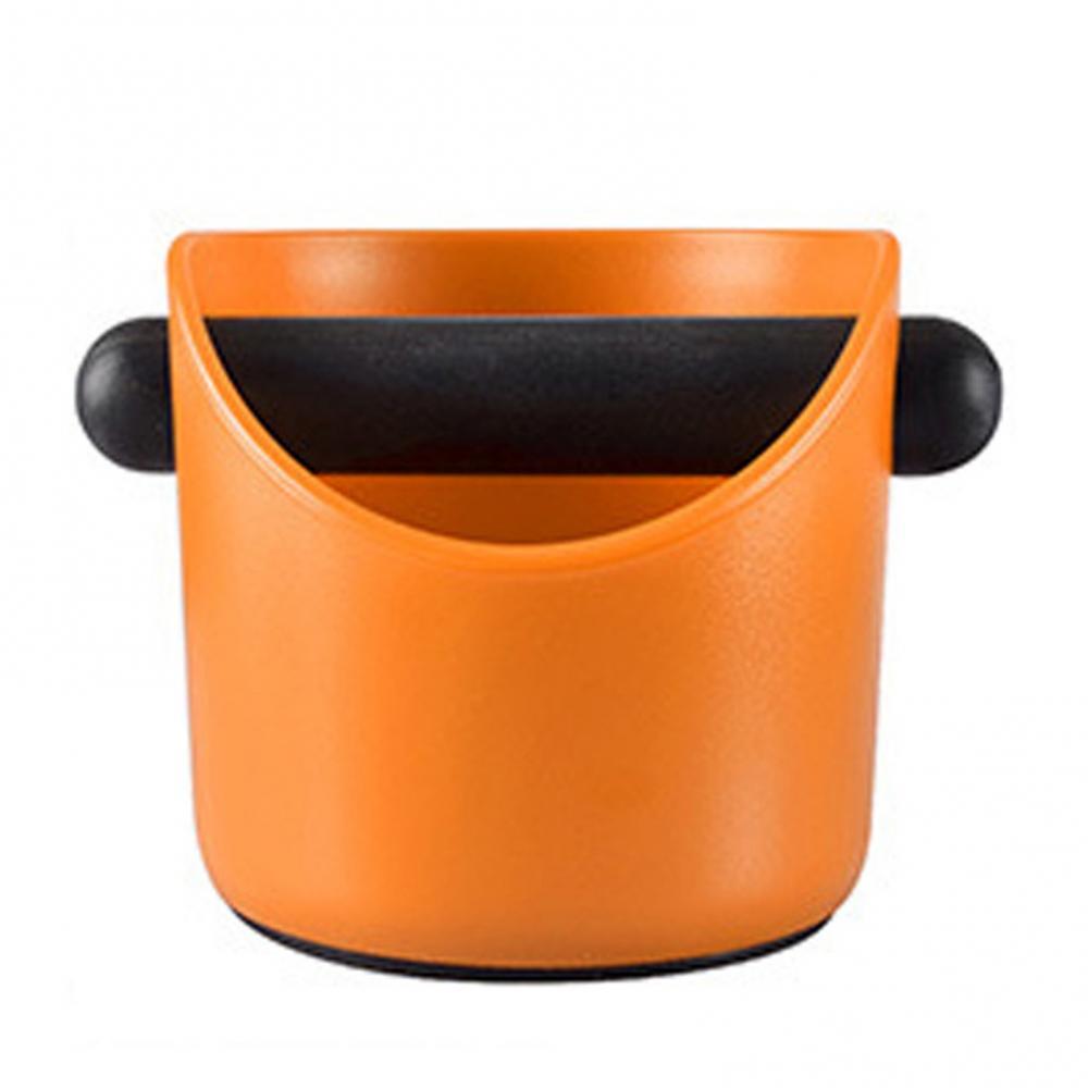 Bin Household Coffee Grind Knock Box Container Anti Slip Coffee Dump Cafe Tools Kitchen Coffeware Sets: Orange