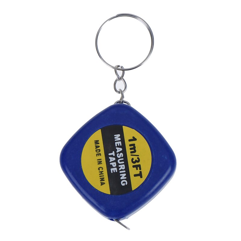 1pc 1m/3ft Easy Retractable Ruler Tape Measure Mini Portable Pull Ruler Keychain: A