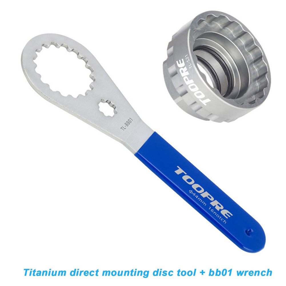 Bike Direct Mount Chainring Lock Ring Removal Installation Tool for Shimano M7100 M8100 M9100: Titanium BB01 Wrench