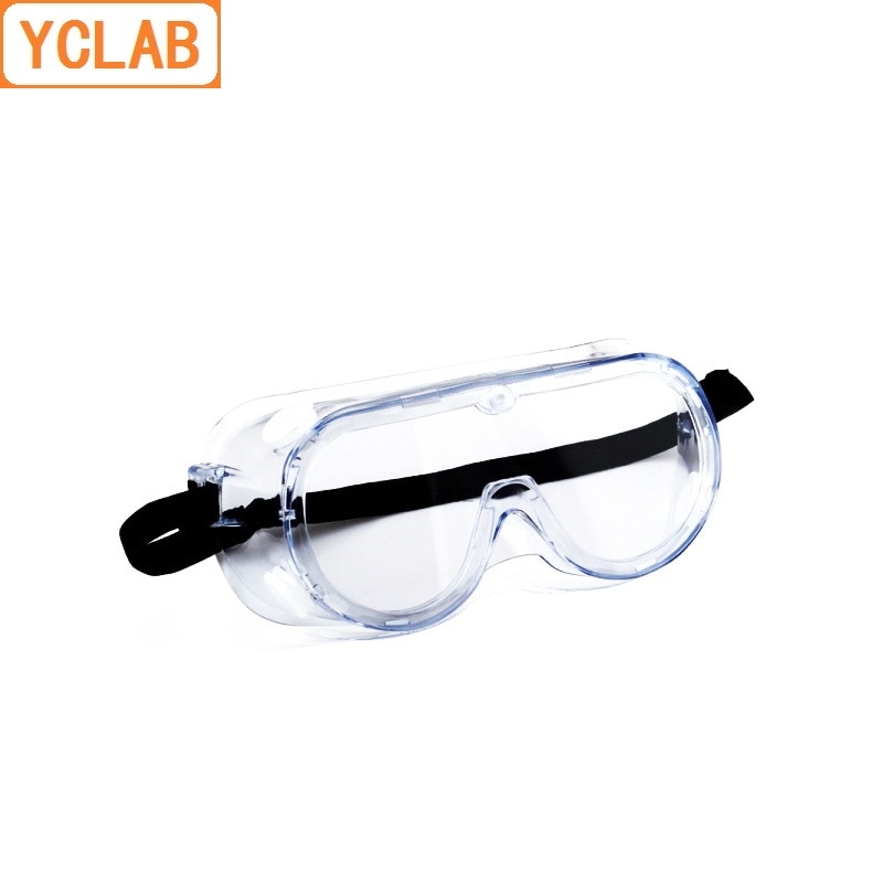 YCLAB Veiligheid Goggle Clear Lens Anti-Splash Voorkomen Vonk Eye Shield Beschermende Bril Bril Laboratorium Chemie Apparatuur