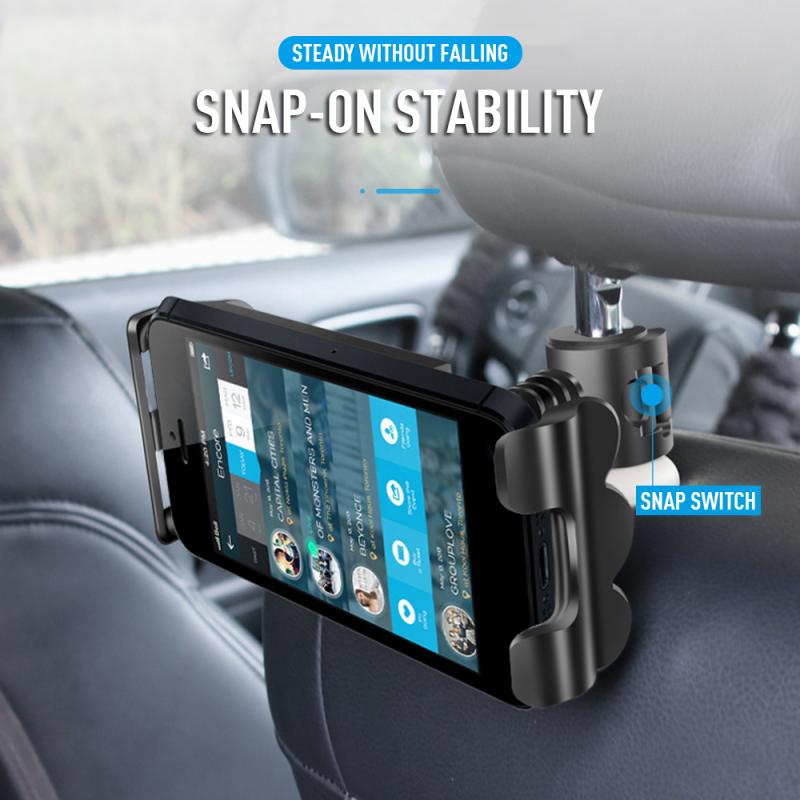 Universele 360 Rotatie Auto Seat Mount Houder Verstelbare Achterbank Voor Telefoon Ipad Tablet