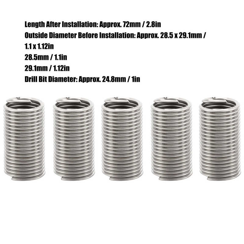 threaded inserts stainless steel insert for hardware repair tools Wire Thread Insert Stainless Steel Protective Coil