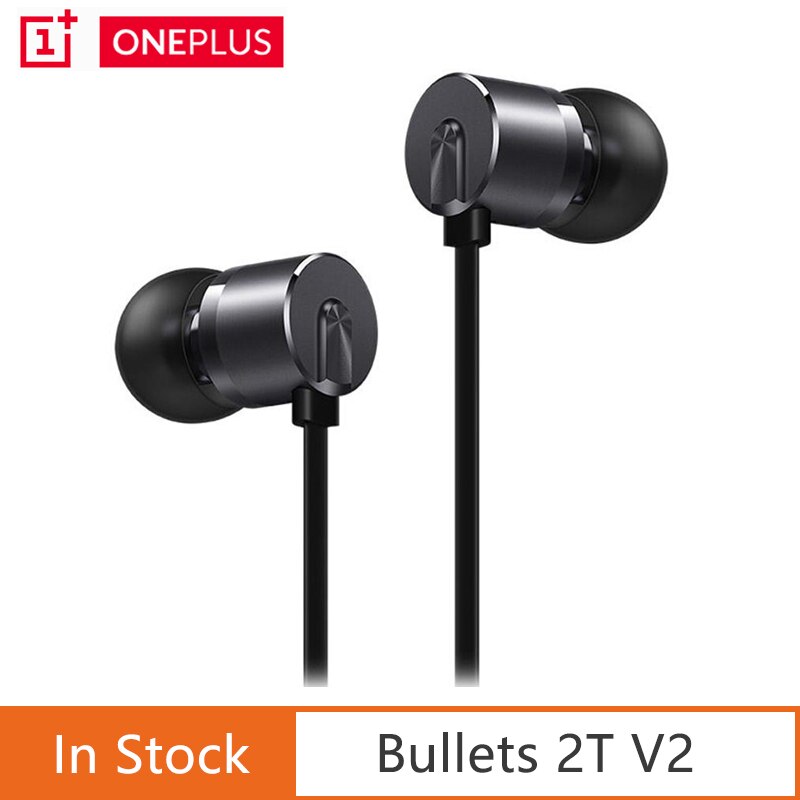 Originele Oneplus Bullet 2T V2 Headset Voor Een Plus 7T Pro/ 7 Pro /6T Oortelefoon type-C 3.5Mm Bullet 2T V2 Headset Mic Hoofd Telefoon