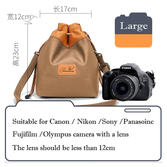 Odporna na wstrząsy torba na aparat do Fujifilm XT5 XT4 XT3 X-E3 XE4 XS10 X100F XA5 Olympus E-M5 II EM5III EM10 EP7 etui pokrowiec ochronny: Głęboki niebieski