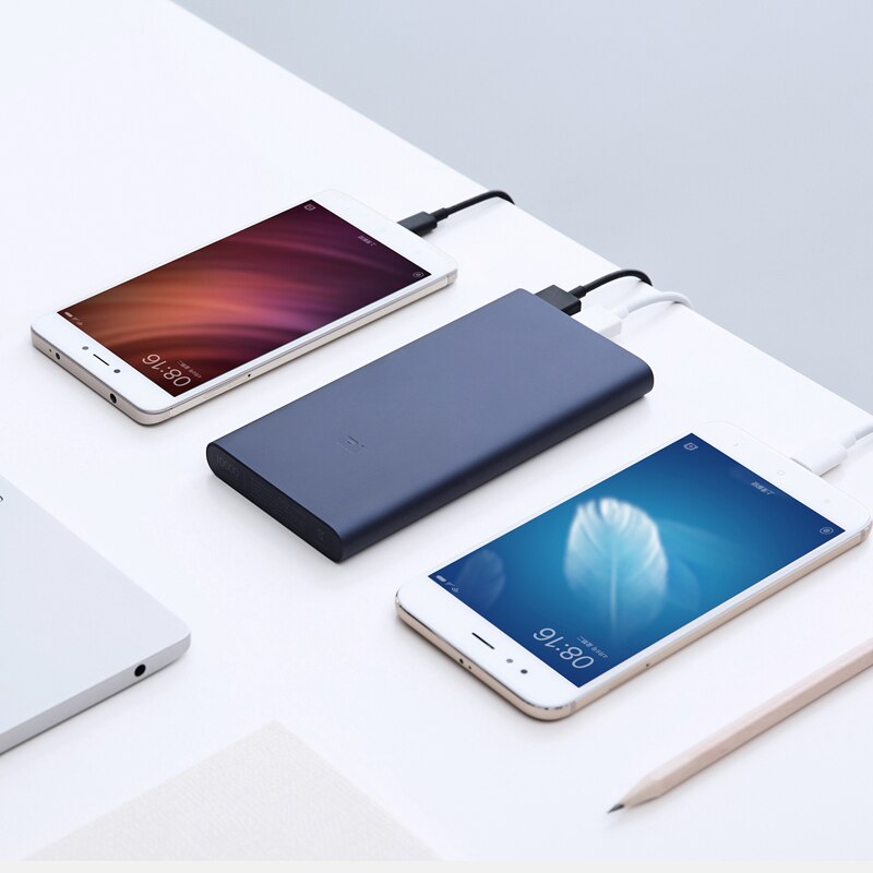 Original 10000mah Xiaomi Mi Power Bank 2 External Battery Bank 18w Quick Charge Powerbank 10000 With Dual Usb Output For Phone