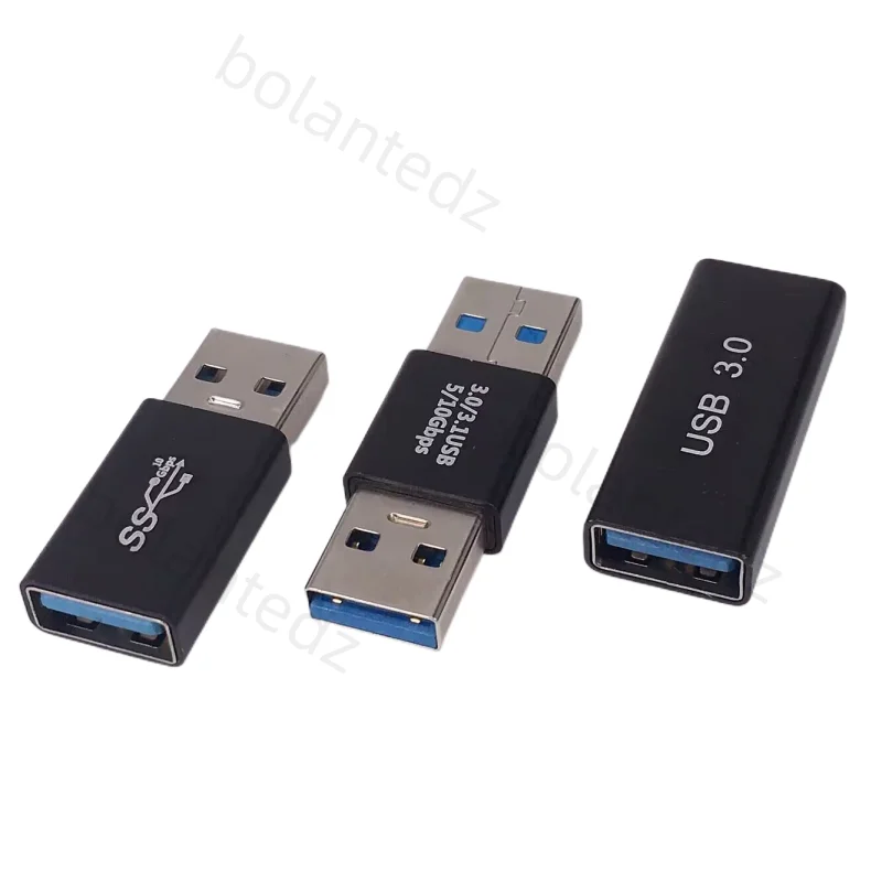 1 stk. usb 3.0 adapterkontakt hann-hunne fhan-hunn hann-hunn omformerkobling vekslerkontakt slitesterk for bærbar pc