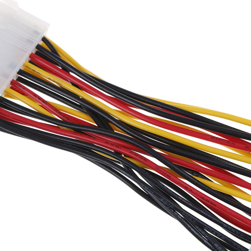 24 Pin Male To 24Pin Female Power Supply Extension Cable Internal PC PSU TW Power Lead Connector Wire