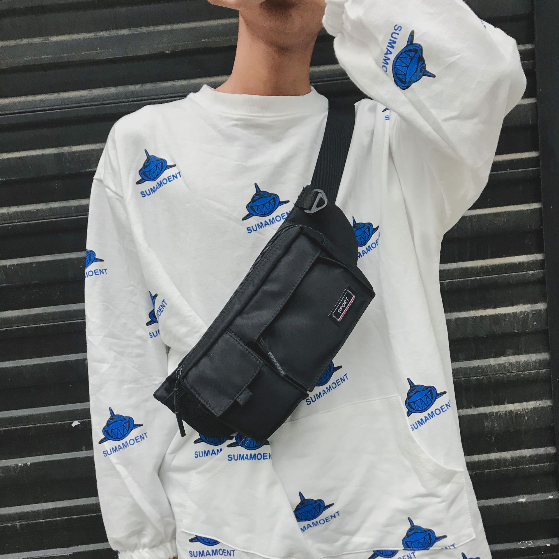 Multifunctionele tassen voor mannen, schoudertas, heuptas, waterdichte antidiefstal borsttas, crossbody tas