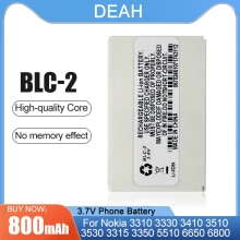 800mAh BLC-2 BLC 2 batteria di ricambio per telefono cellulare Nokia 3310 3330 3410 3510 3510i 3315 3350 3589 6650 6800 6810 5510