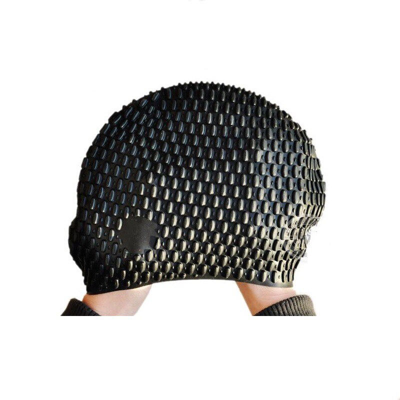 Silicone Swimming Cap Water Drops Adults Swim Pool Hat Waterproof Swim Caps Ear Protection Long Hair Unisex Bathing Hats