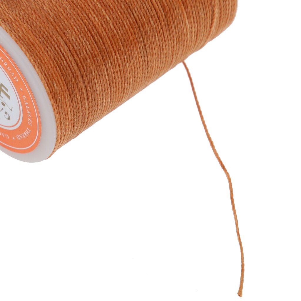 Nuevas de cuero trabajo artesanal costura redonda encerado cadena hilo 0,55mm para la cartera a bolsa 10 colores ropa fuerte hilo de coser