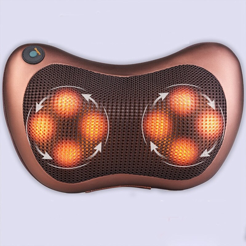 Roller Massage Kussen Voor Nek Stoel Infrarood Verwarming Kneden Nek Schouder Auto Shiatsu Massage En Ontspanning 2 Eu Plug