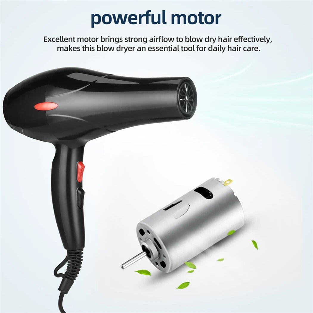 CkeyiN 1600W Haartrockner Professionelles Negativ-Ionen-Gebläse Heimgebrauch Kalt Föhnen Salon Gebläse Diffusor Konzentratordüse