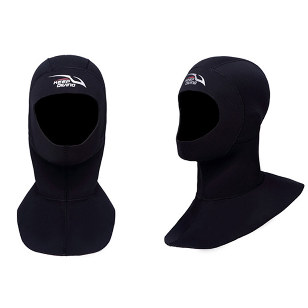 KEEP DIVING 3MM Neoprene Scuba Diving Hood With Shoulder Snorkeling Equipment Hat Cap Winter Swim Warm Wetsuit Spearfishing