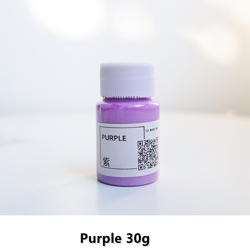 30ml Gips Färben Pigment Acrylfarbe DIY Aromatherapie Gips Farbe Graffiti, Der Gips Puppe Handgemachte Farbstoff Pigment: Violett 30g 30ml