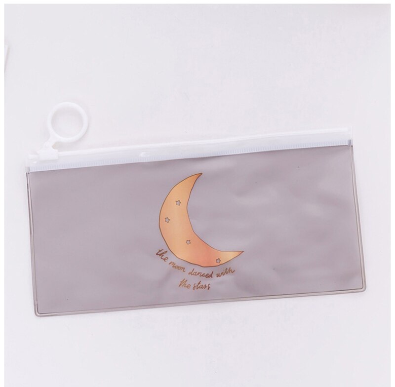 Estuches de PVC para lápices Kawaii Love Heart, a prueba de agua, bonitas bolsas para bolígrafos de rejilla, estuche transparente para lápices, papelería para niños, suministros escolares: 8