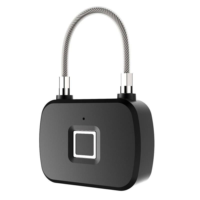 Smart Fingerprint Lock 0.5s Quick Fingerprint Recognition Unlock Anti-theft Security Keyless Padlock For Door Luggage Case: Default Title