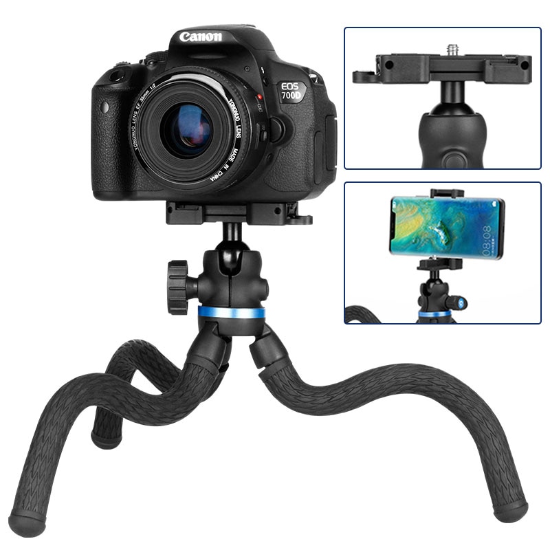 Ulanzi Octopus Statief Draagbare Telefoon Video Gear 2 In 1 Plaat Flexibele Voor Smartphone Dslr Mirroless Camera Reizen Statief Vlog