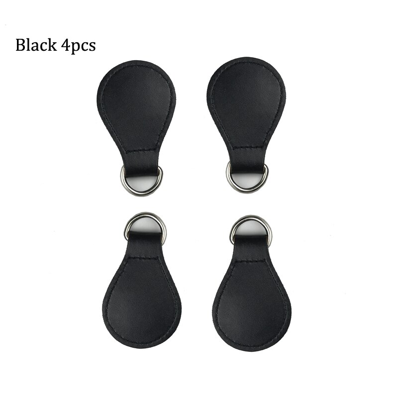 10colors Matte Drops End for Obag handbag PU attachment for O bag Obasket women Bag handle accesories: Black