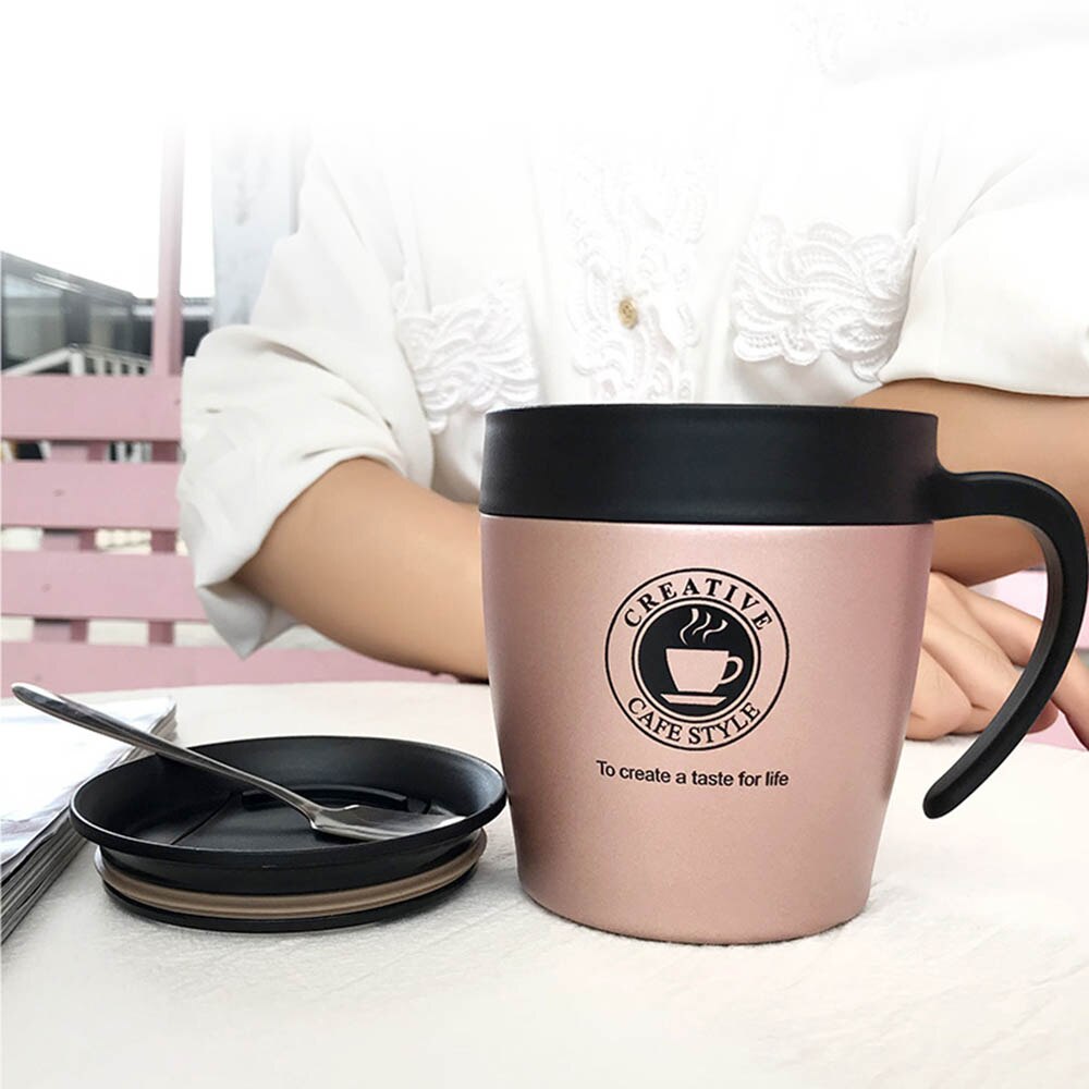 Premium rejse kaffekrus termokande kopper rustfrit stål tumbler kopper vakuum kolbe termo vandflaske til bryllup fødselsdag