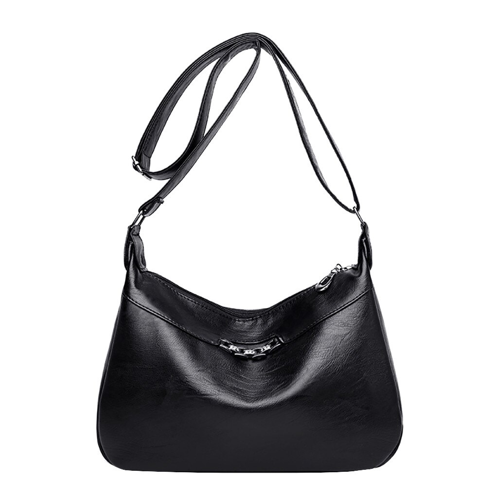 Neue Trend Weibliche Einfache Schulter Messenger Taschen Womens Casual Wilden Crossybags bolsos mujer de marca famosa: Black