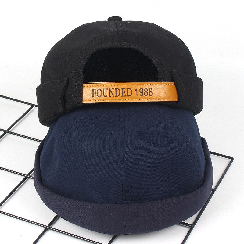 Mannen Vrouwen Hoed Toevallige Docker Sailor Cap Monteur Brimless Cap Effen Kleur Hoed Streetwear Hoeden Snapback Caps Gorra Hombre Casquett