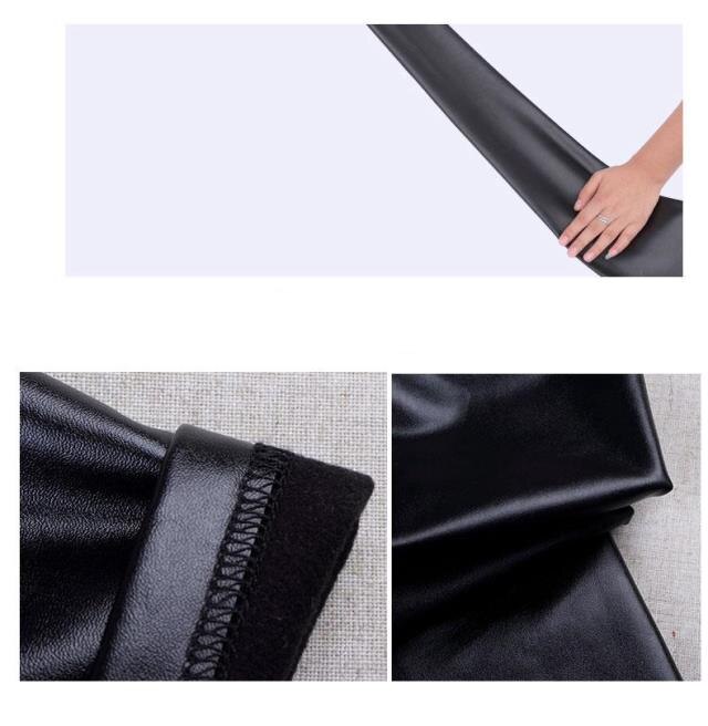 3-12 Years Kids PU Leather Pants Stretchy Leggings Baby Girl Boys Pants Winter (thicker) or Spring Trousers Children Clothing