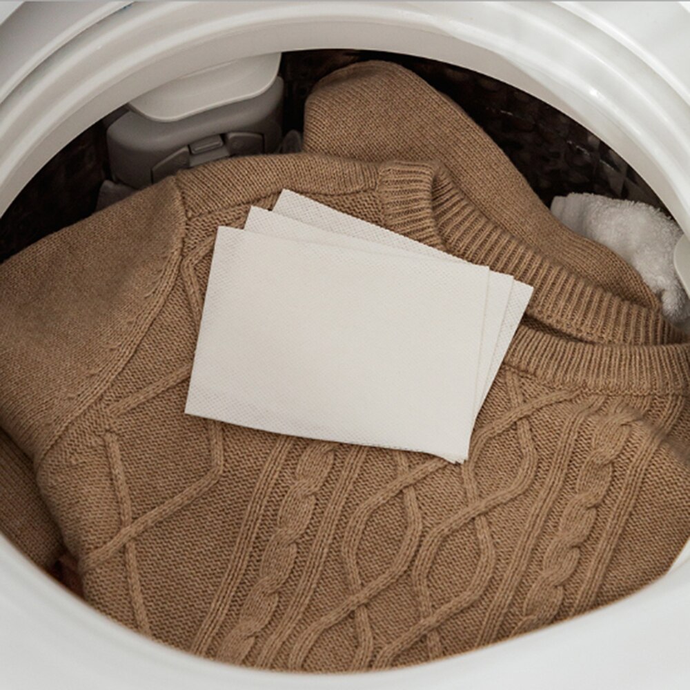 24Pcs Wasmachine Anti-Kleuring Kleur Absorptie Film Kleding String Wassen Anti-Kleuring Handdoek Kleur Absorptie Papier