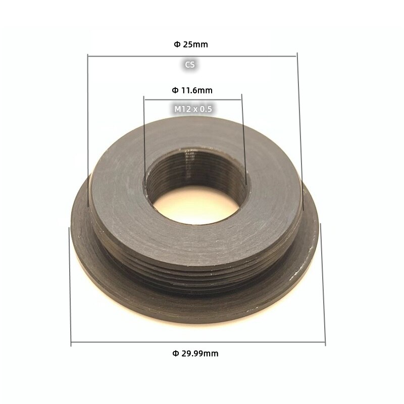 Montaje de lente CS a M12 * 0,5mm,M12 * 0,5mm para montaje de lente CS