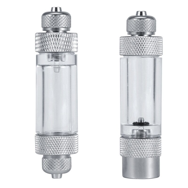 Compteur de CO2 d&#39;aquarium en alliage d&#39;aluminium, dispositif de mesure du dioxyde de carbone sans retour de bulles de CO2 à une ou deux têtes