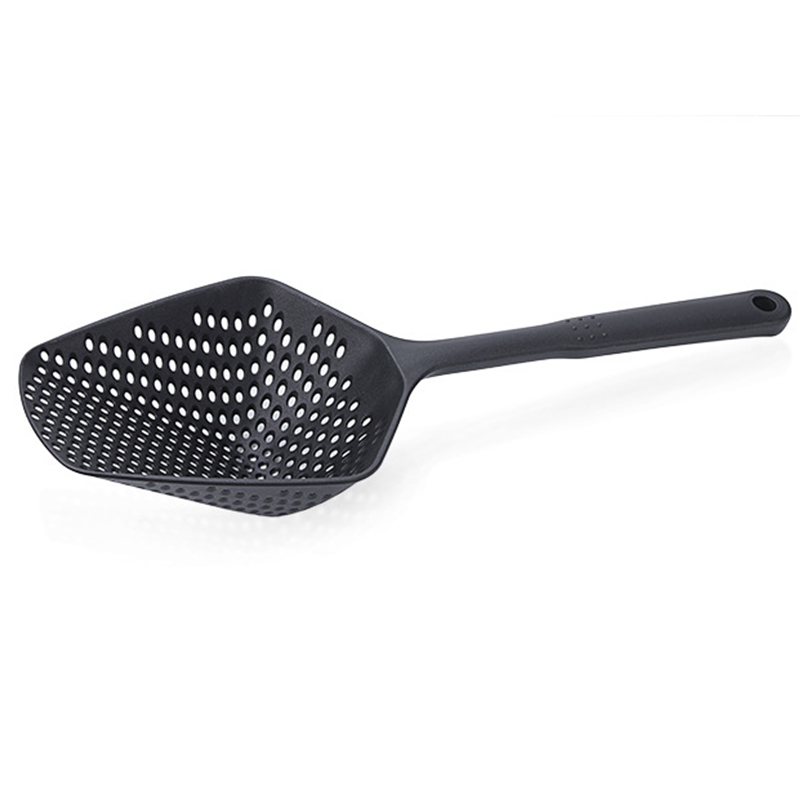 Accesorios de utensilios de cocina pala de drenaje sin adherente coladores pala de agua pala de hielo suministros de herramientas para cocinar productos de cocina: Black
