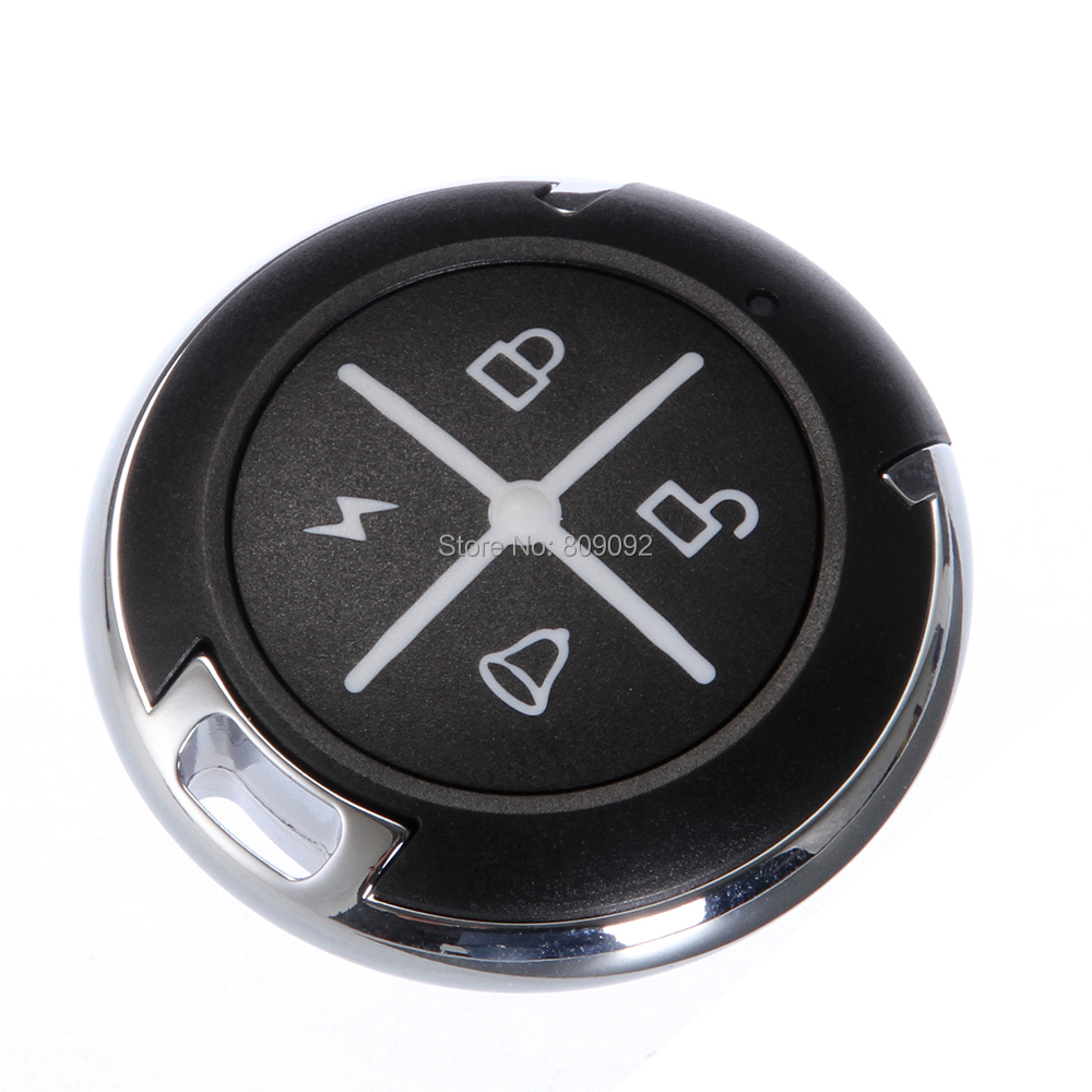 Mando a distancia redondo para puerta de garaje, control remoto sensible con duplicador de llavero, 433MHZ, 4 botones,