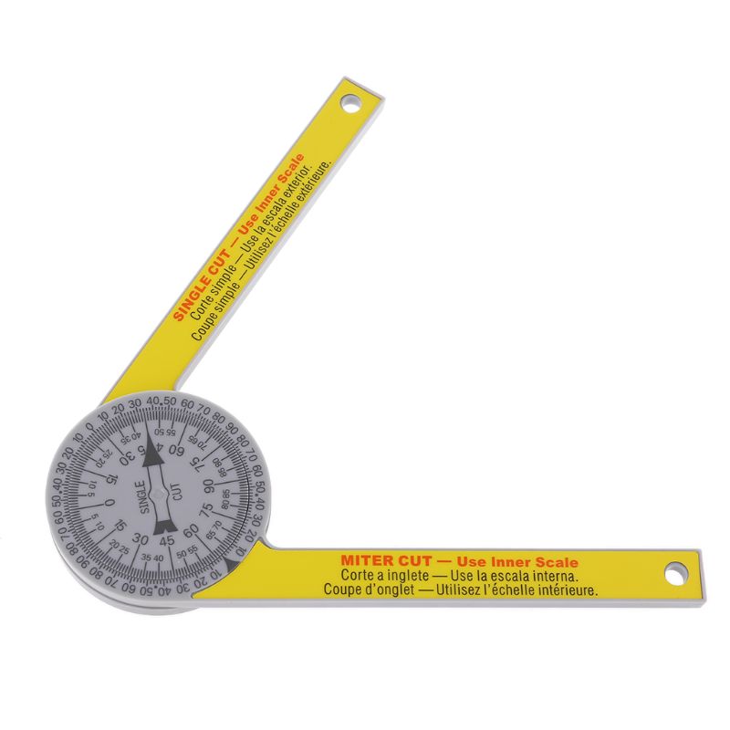 7\" Miter Saw Protractor with Single Cut Miter Cut Scriber for carpenter plumber