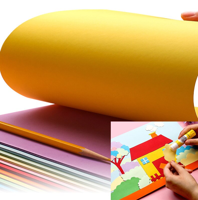 A4 Size 50 Pcs Thick Hard 230gms Cardboard Cutting Paper Paperboard DIY Painted Scrapbooking Greeting Card Paper Decorative