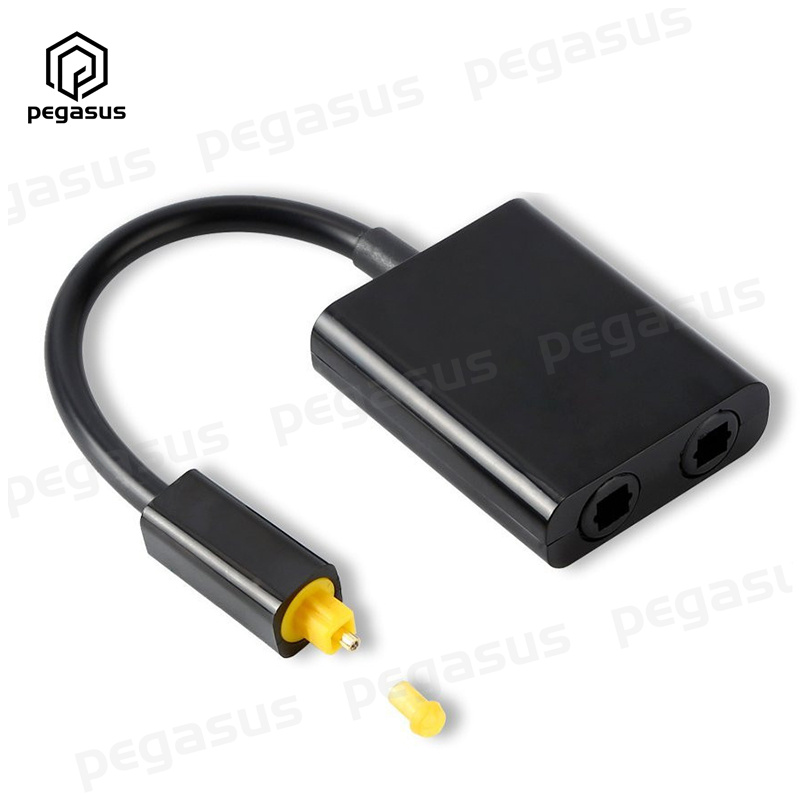 0.2 Meter Toslink Digitale Optische Audio-Fiber Kabel 2 In 1 Out Splitter Adapter
