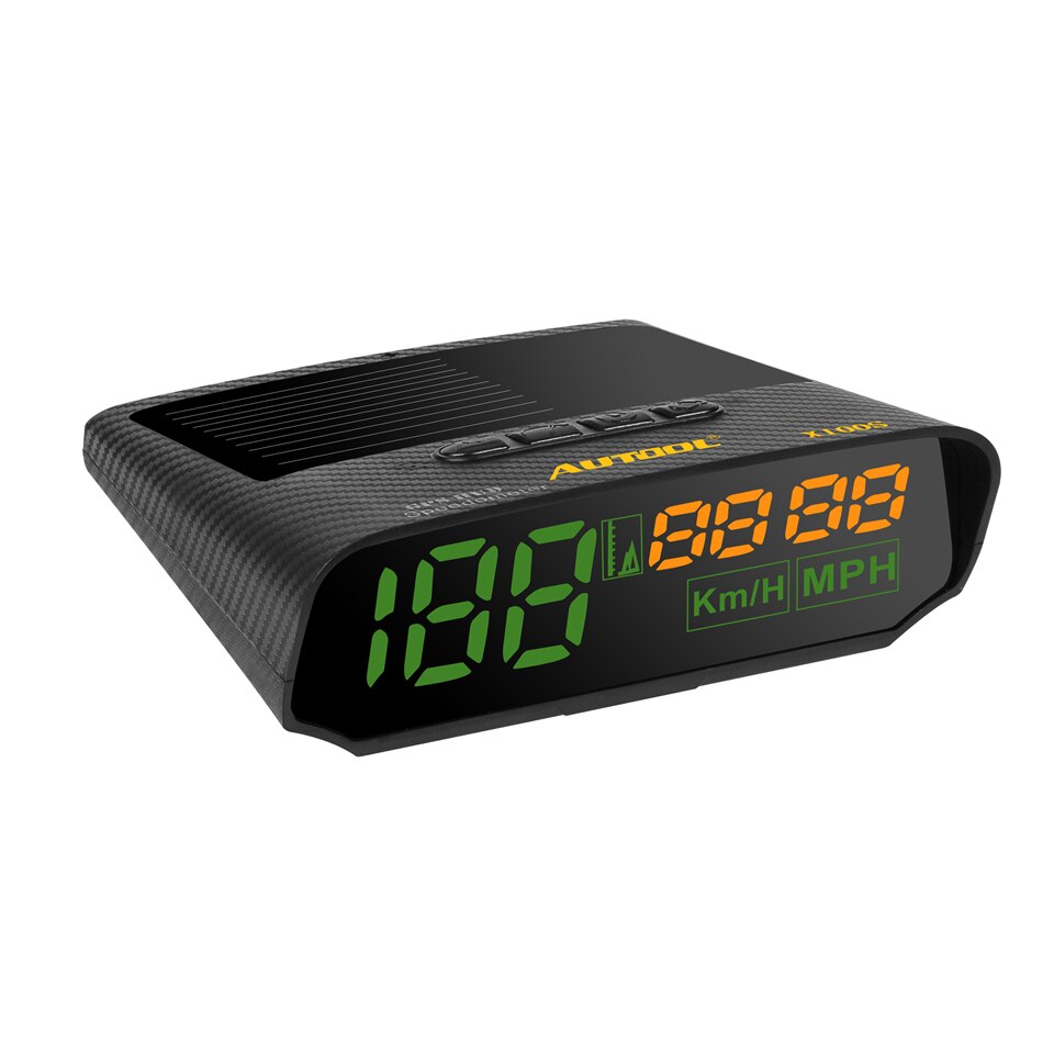 Autool  x100s gps bil sol digital måler gps hud km/t mph speedometer hastighedsmåler alarm højde gps kørecomputer display