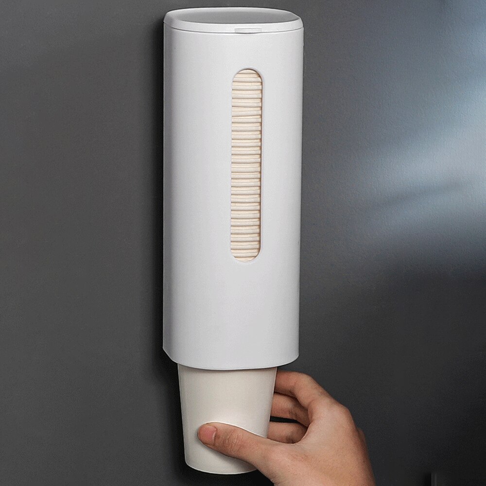 Water Cup Dispenser Holder Disposable Cup Holder Automatic Cup Storage