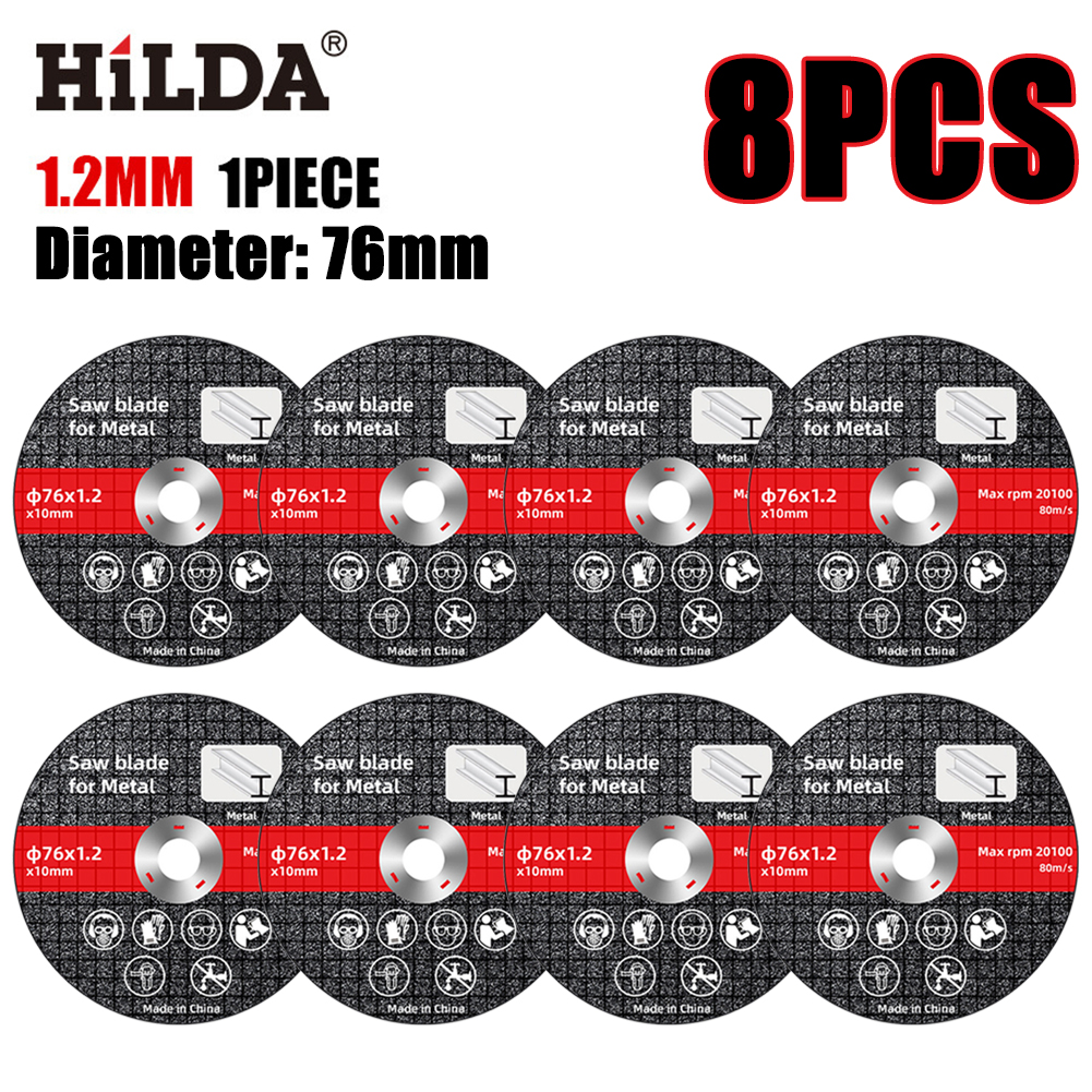 Disco de corte eléctrico de 10-1 piezas, hoja de 76mm, lijado, corte de ruedas circulares, hojas de sierra, amoladora angular de disco, accesorios: 350 mm