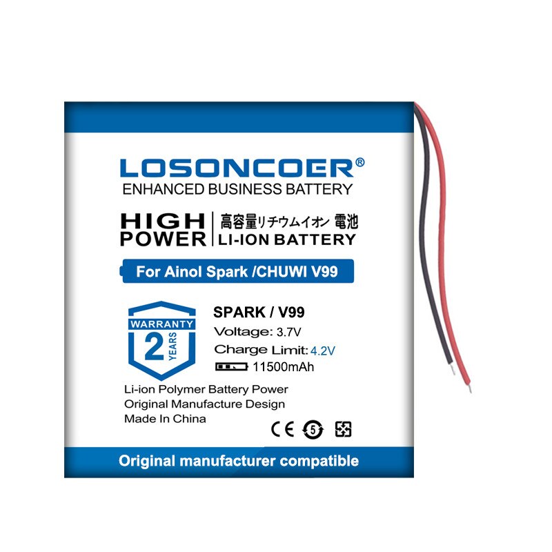 LOSONCOER 11500mAh Battery For Ainol Spark Battery For CHUWI V99 9.7&quot; 10.1&quot; Tablet PC