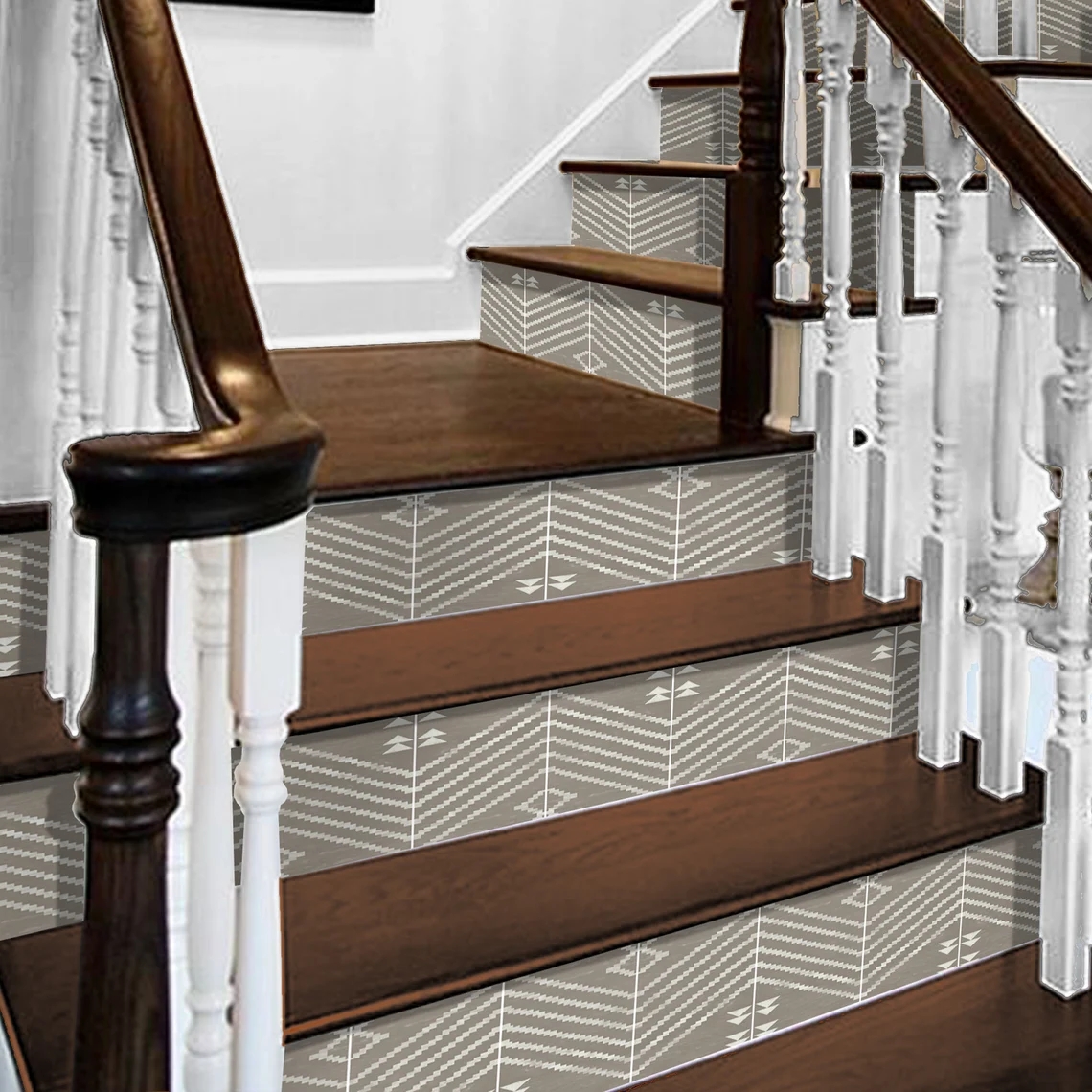 Vinyl Stair Stickers Mural for Stairs Decoration PVC Removable Self Adhesive 3D Sticker Decals 19x120cmx6pcs