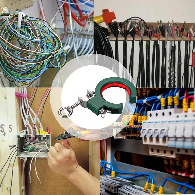 Cable Tray Rollers Cable Laying Roller Helper Adjustable Clamp Pulley Cable Tray Roller Efficient Cable Wire Threading Tool