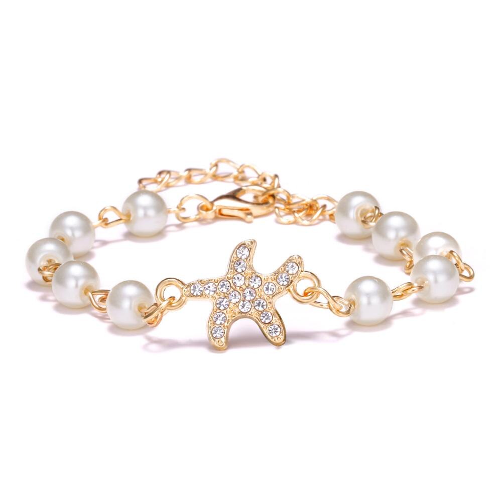Pulsera geométrica hueca de oro para mujer, cadena de eslabones con diamantes de imitación, corazón redondo, Margarita, de joyería, 1 unidad: BR18Y0726-4