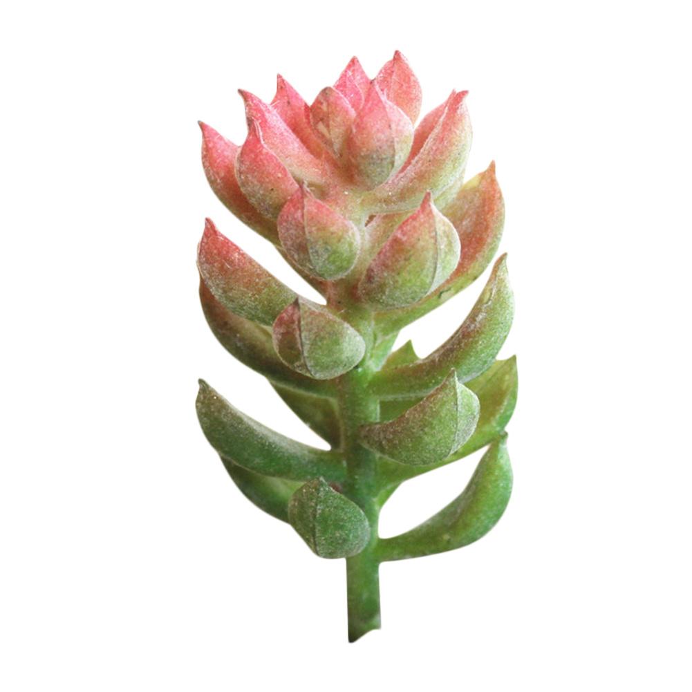 1pc miniatyr sukkulenter simulering mini diy plast kontor dekor hage hjem delikat bonsai blomster kunst tilbehør ornament: En